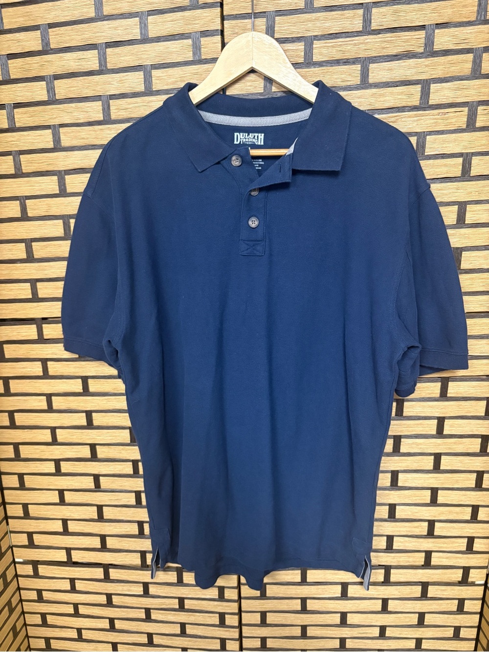 Duluth trading navy polo size medium
